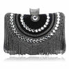 Chloe crystal clutch - deluxe black - accessories