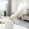 Load image into Gallery viewer, White Ava portable humidifier in white mug - White Living Room Background