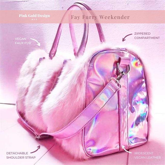 Fay Furry Weekender - PINK GOLD DESIGN