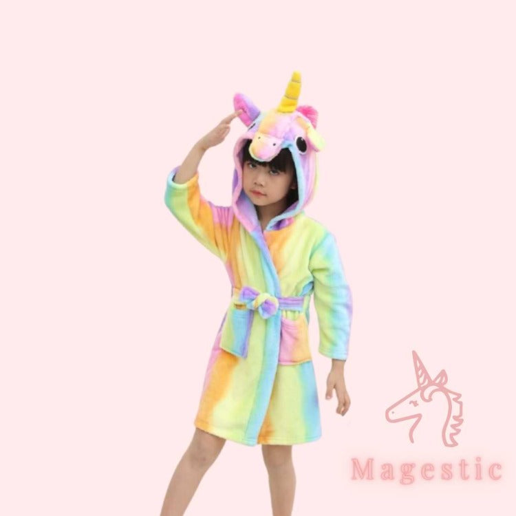 Kayla unicorn robe - magestic / 7-8y - home & office