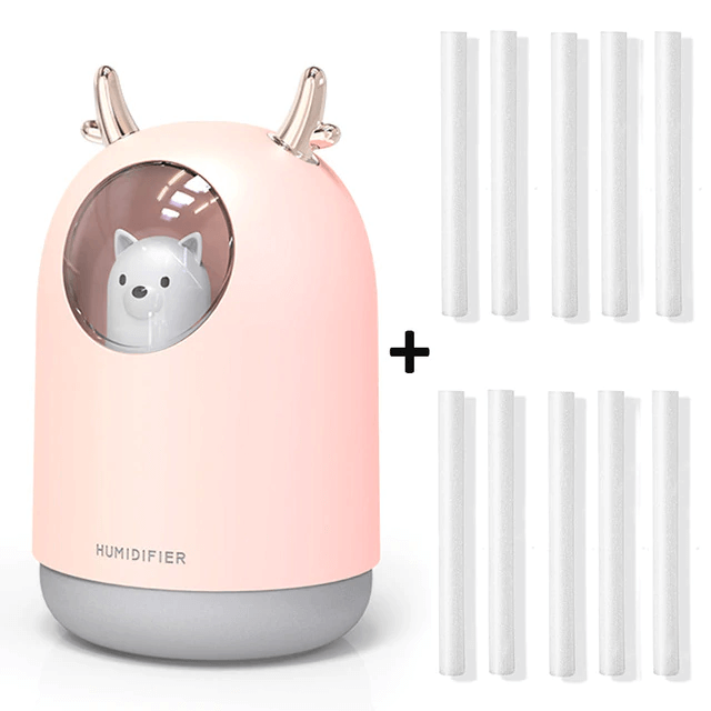 Oslo home humidifier - pink / yes - beauty & wellness