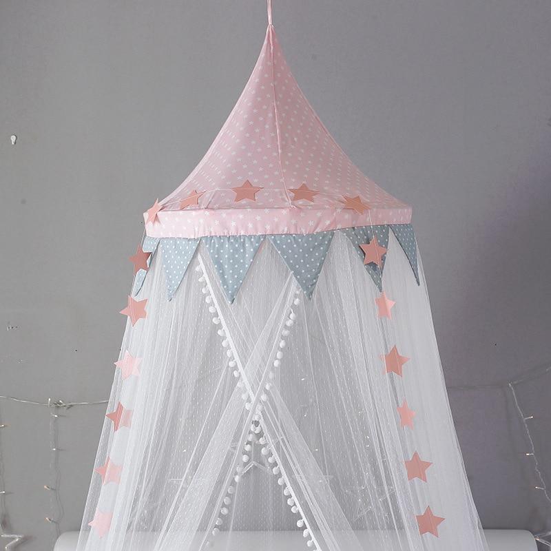 Oslo Star Canopy pink mosquito net star top