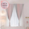 Oslo star curtain - pink grey / grommet / 100*250 - home & 