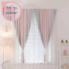 Load image into Gallery viewer, Oslo star curtain - pink grey / grommet / 100*250 - home &amp; 
