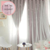 Oslo star curtain - purple / grommet / 150*250 - home & 