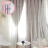 Oslo star curtain - purple / hooks / 150*250 - home & office