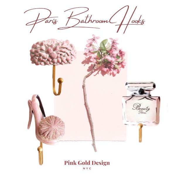 Paris bathroom hooks - 1 - home & office