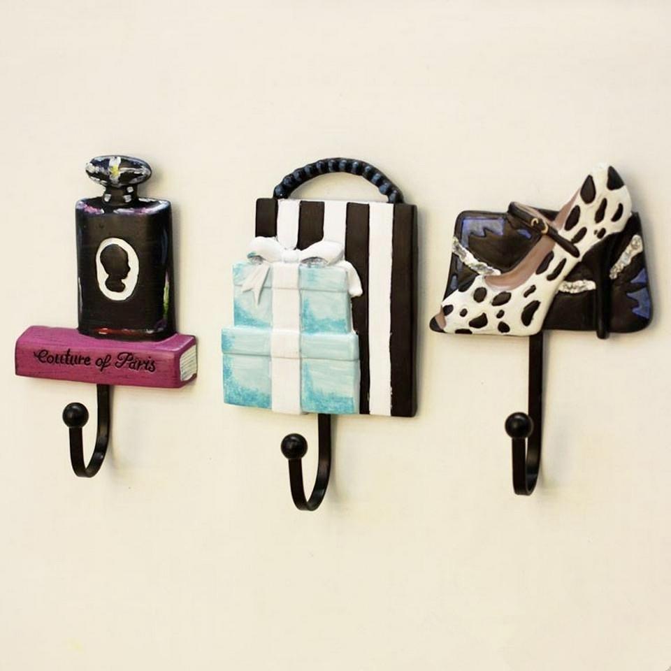 Paris bathroom hooks - 2 - home & office