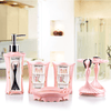 Paris bathroom set - pink / 5pc - home & office