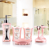 Load image into Gallery viewer, Paris bathroom set - pink / 5pc - home &amp; office